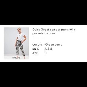 Daisy Street Camo Pants
